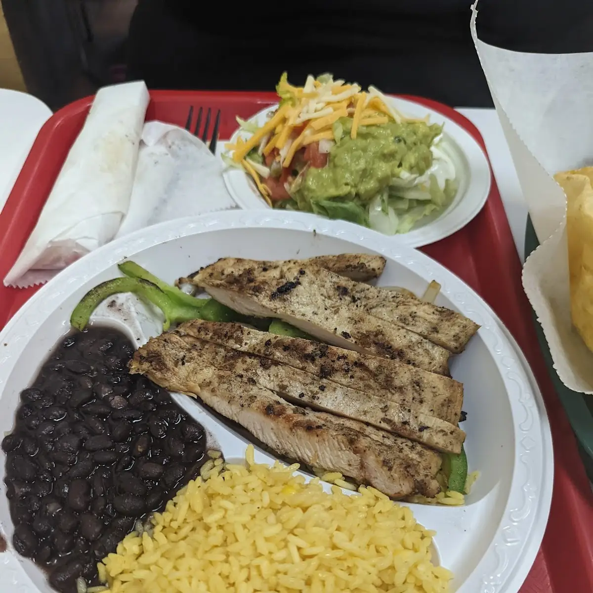 Rice Beans Salad Plantains