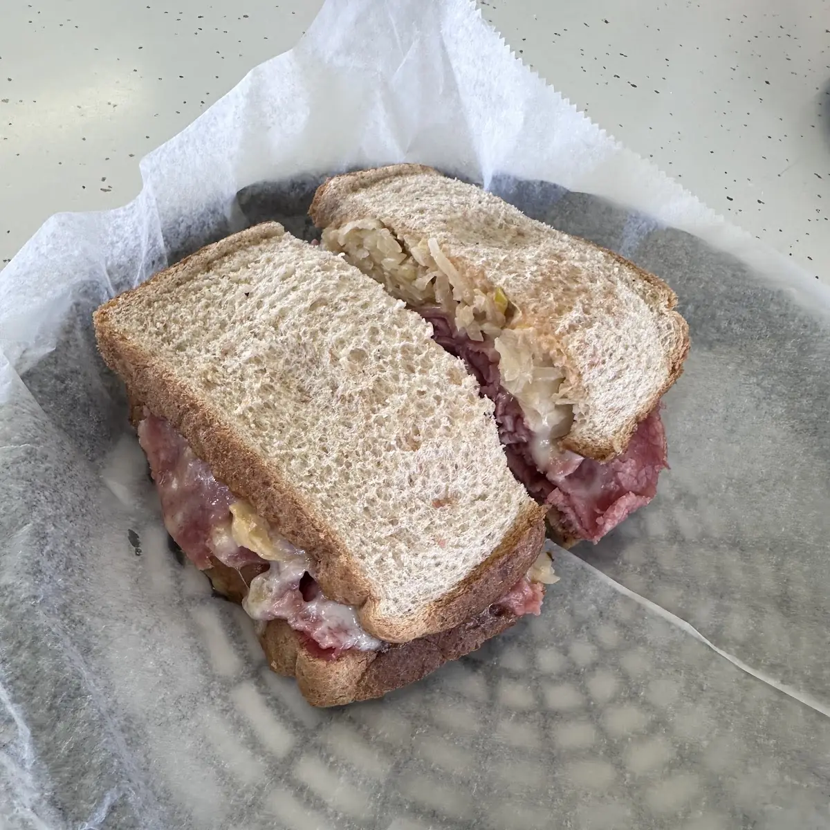 Small Reuben Sandwich