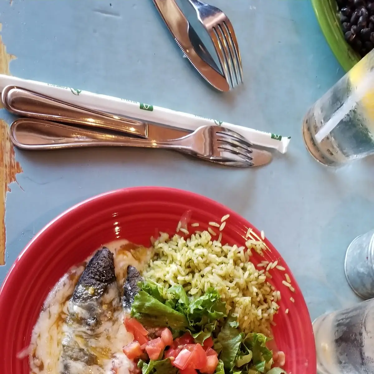Blue Corn Relleno Plate