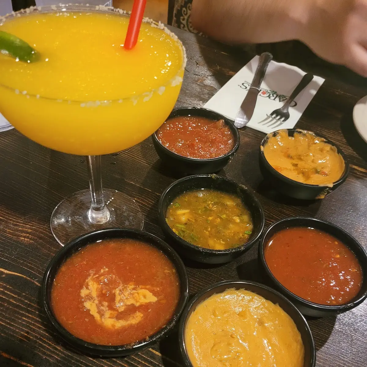 Mango Margarita and Dips for Chips