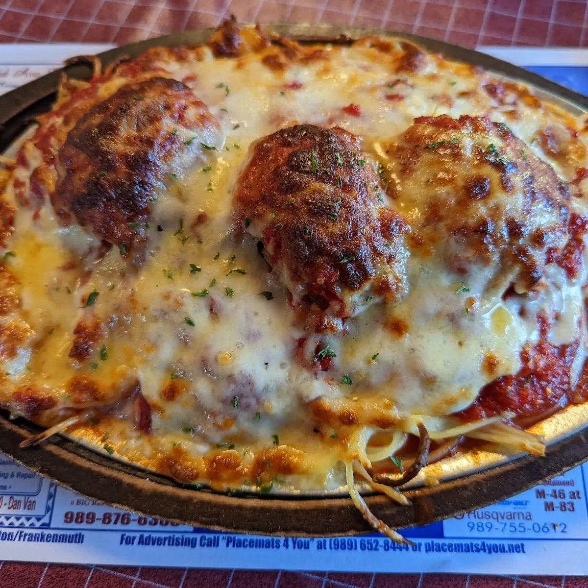 Baked Spaghetti and Meatballs