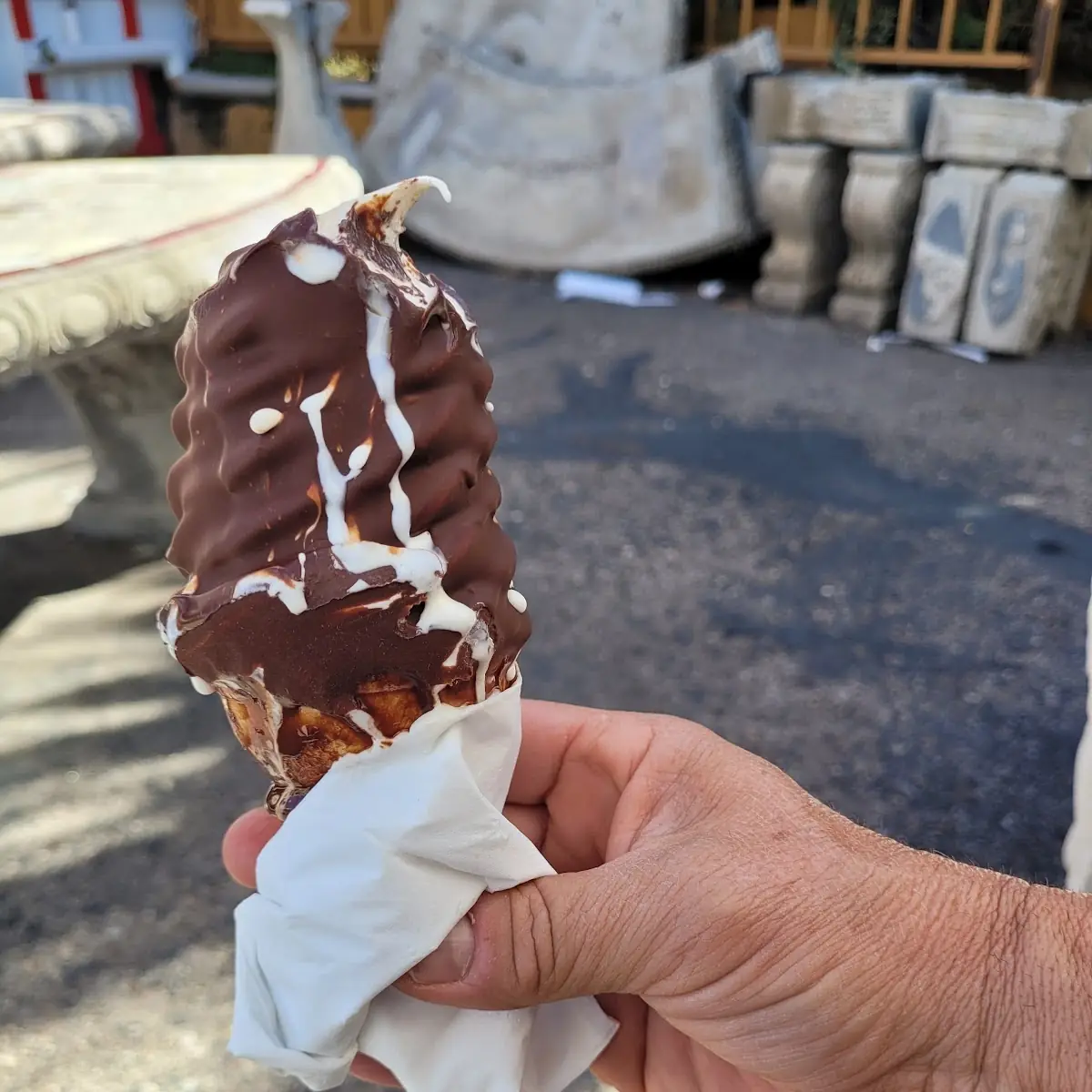 Soft Serve Ice Cream Cone Dipped Chocolate