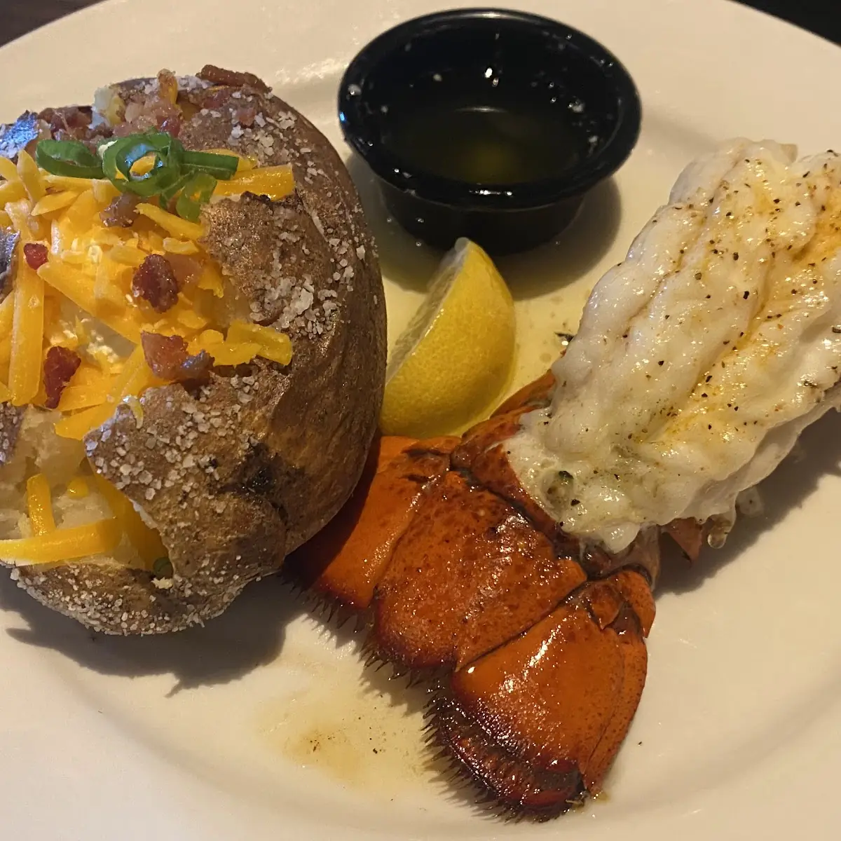 Lobster Tail and Fillet with Mashed Potatoes