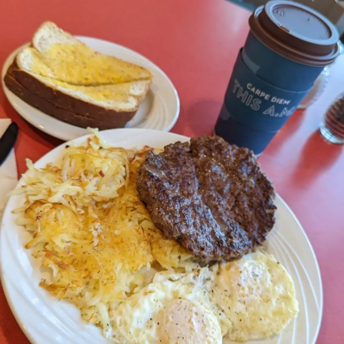 Hamburger Steak and Eggs