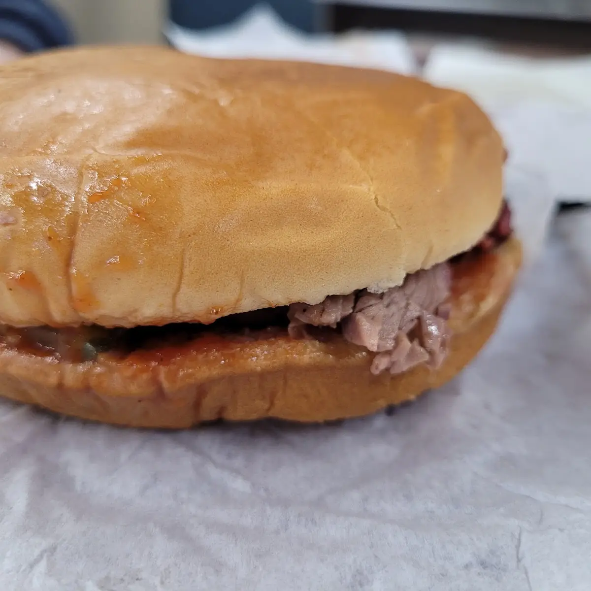 Sliced Brisket Sammich