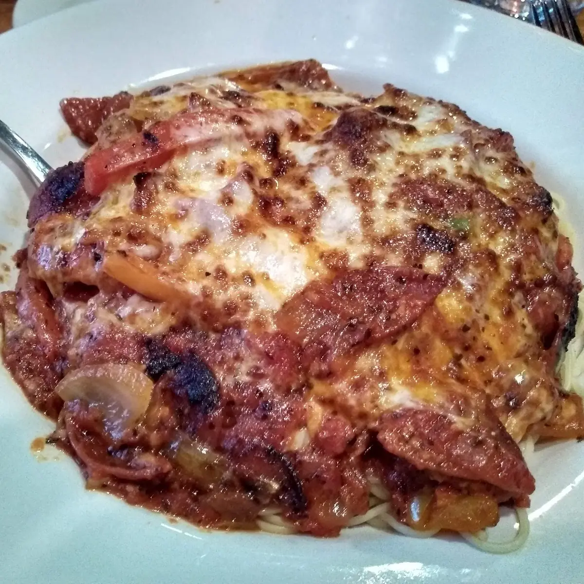 Chicken Red Pepper Pepperoni Dinner