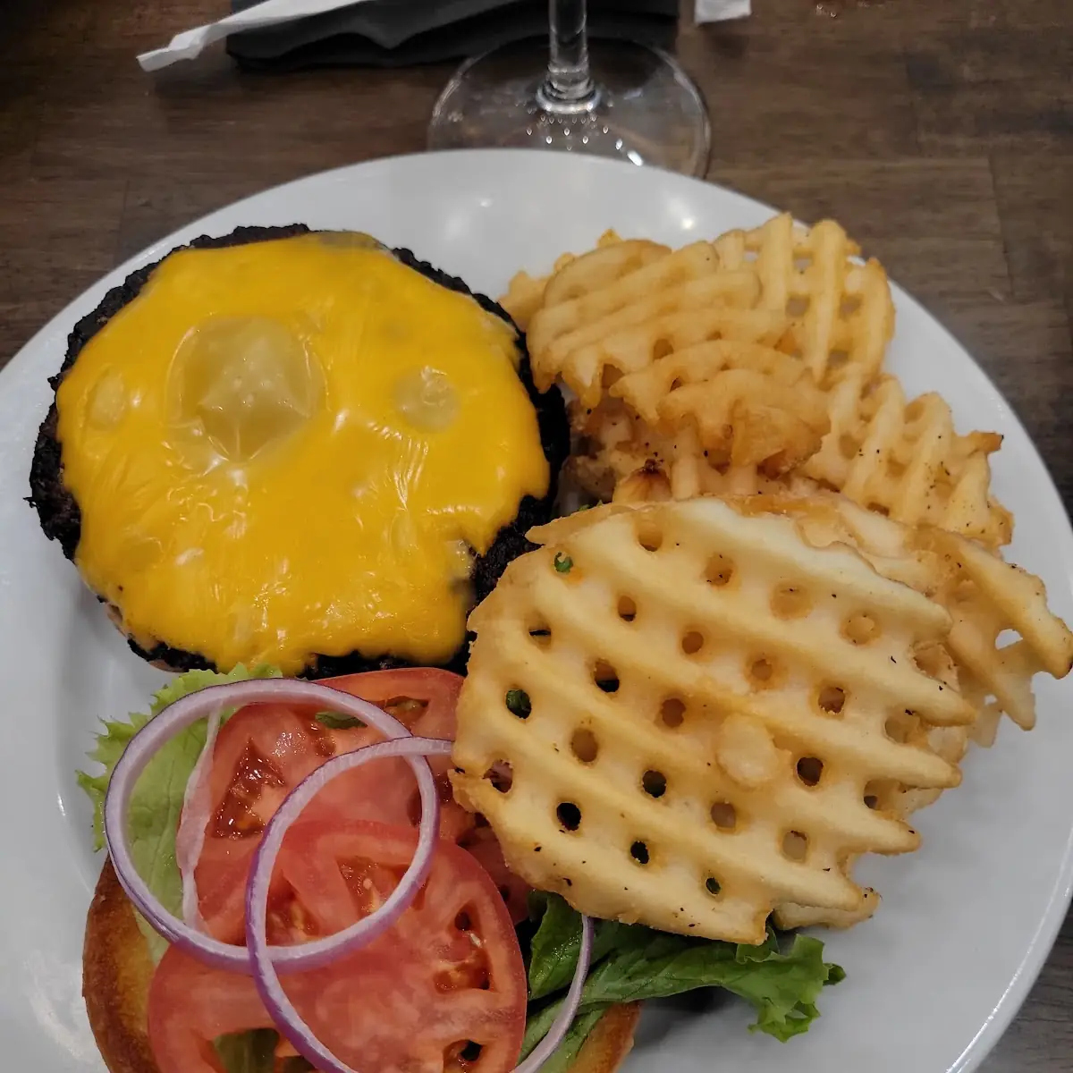 Angus Burger and Fries