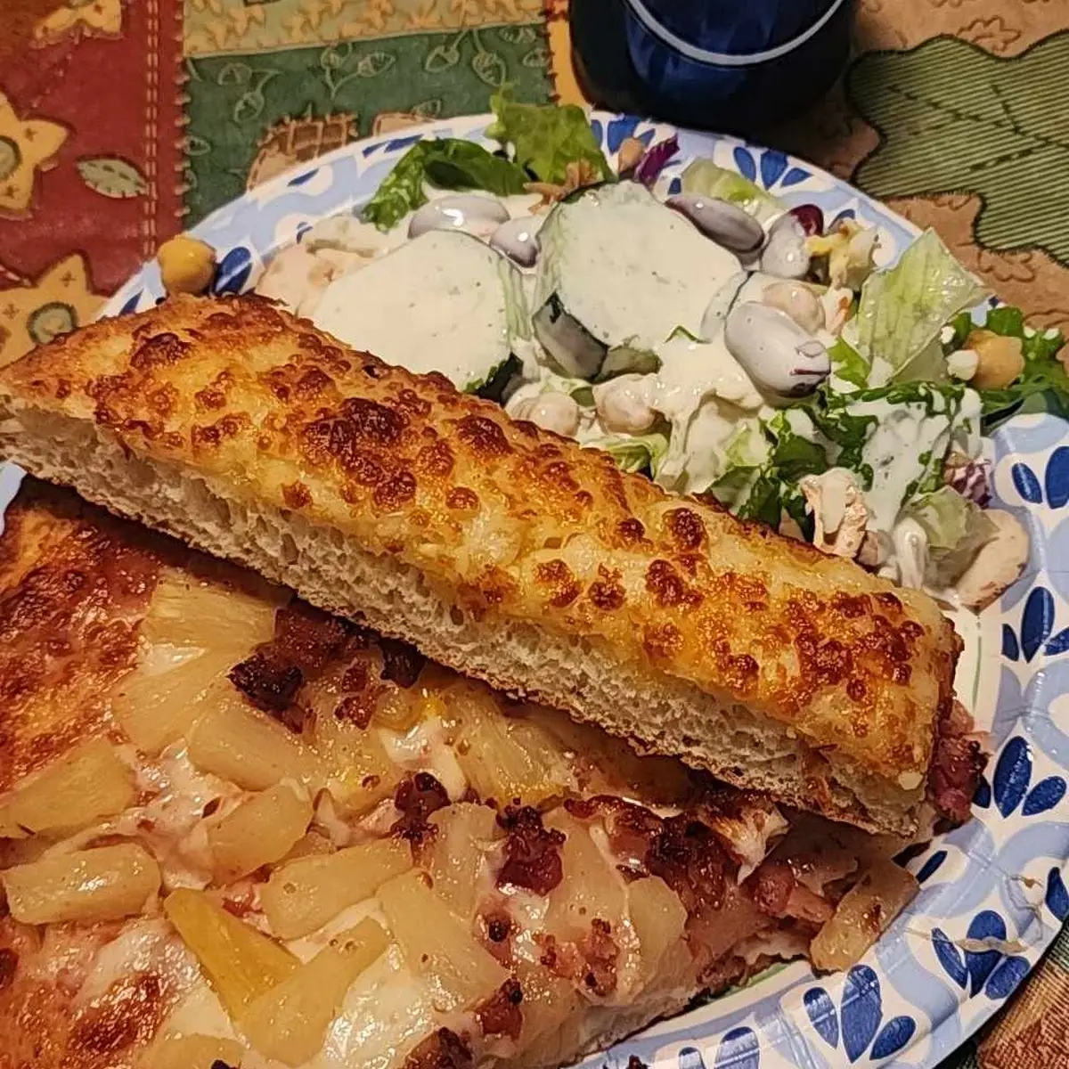 Meat Pizza Breadsticks with Cheese Sticks