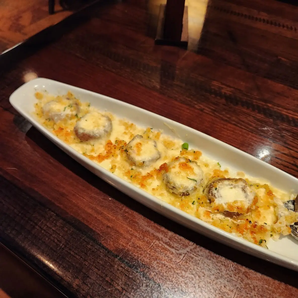 White Cheddar Stuffed Mushrooms