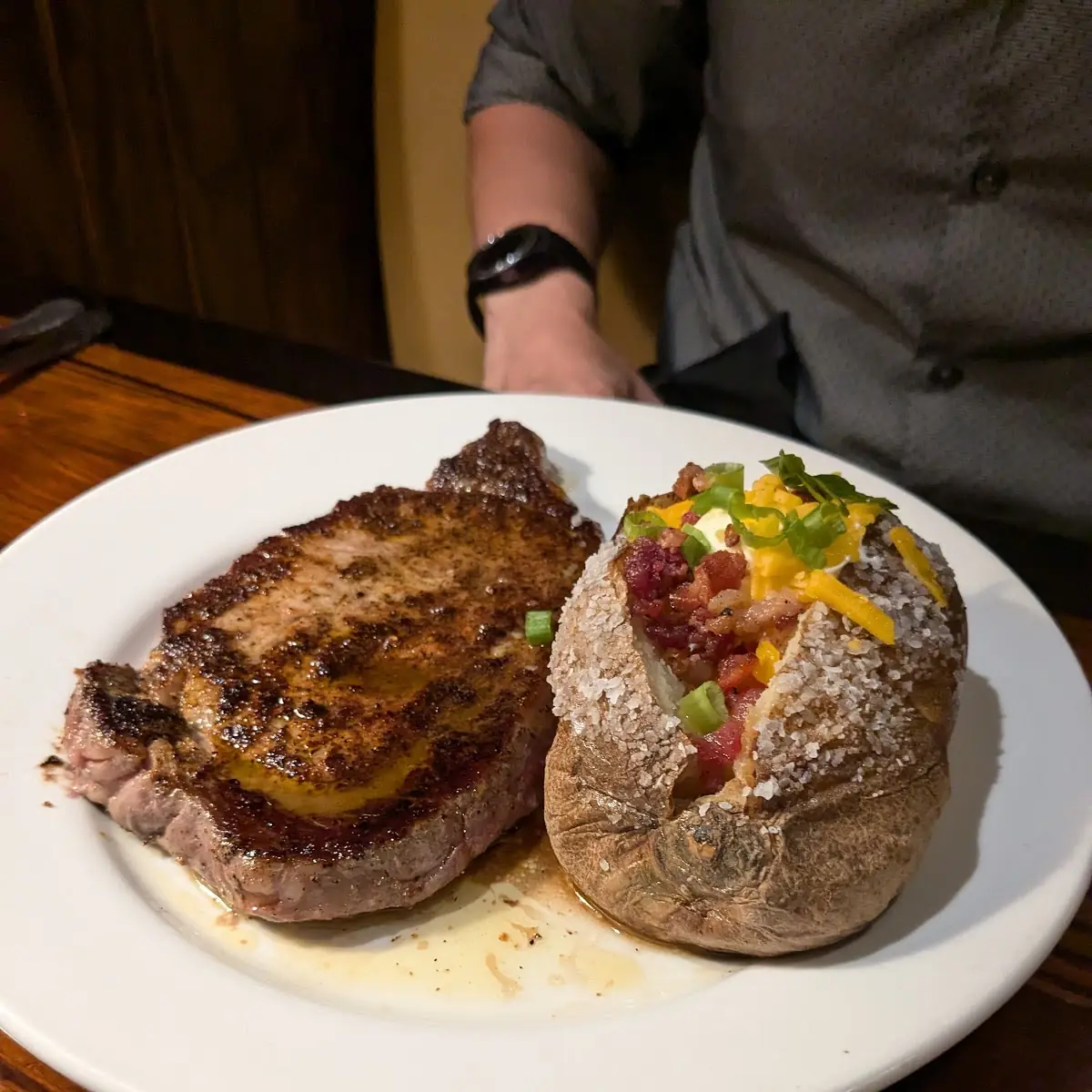 Parmesan Crusted Ribeye Steak