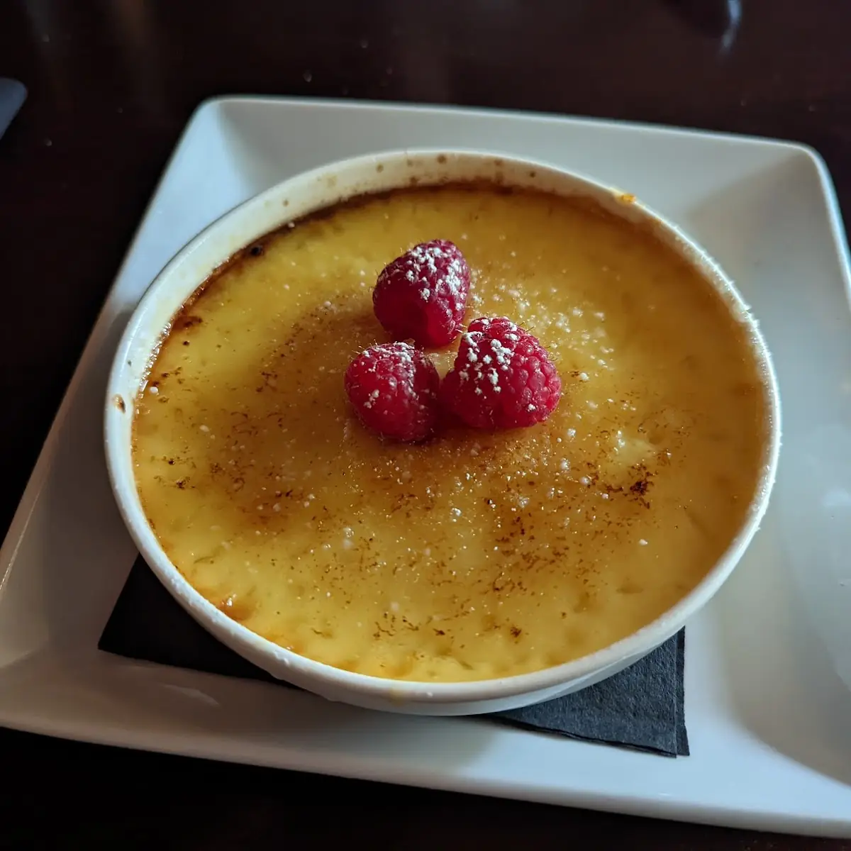 White Chocolate Raspberry Crème Brûlée