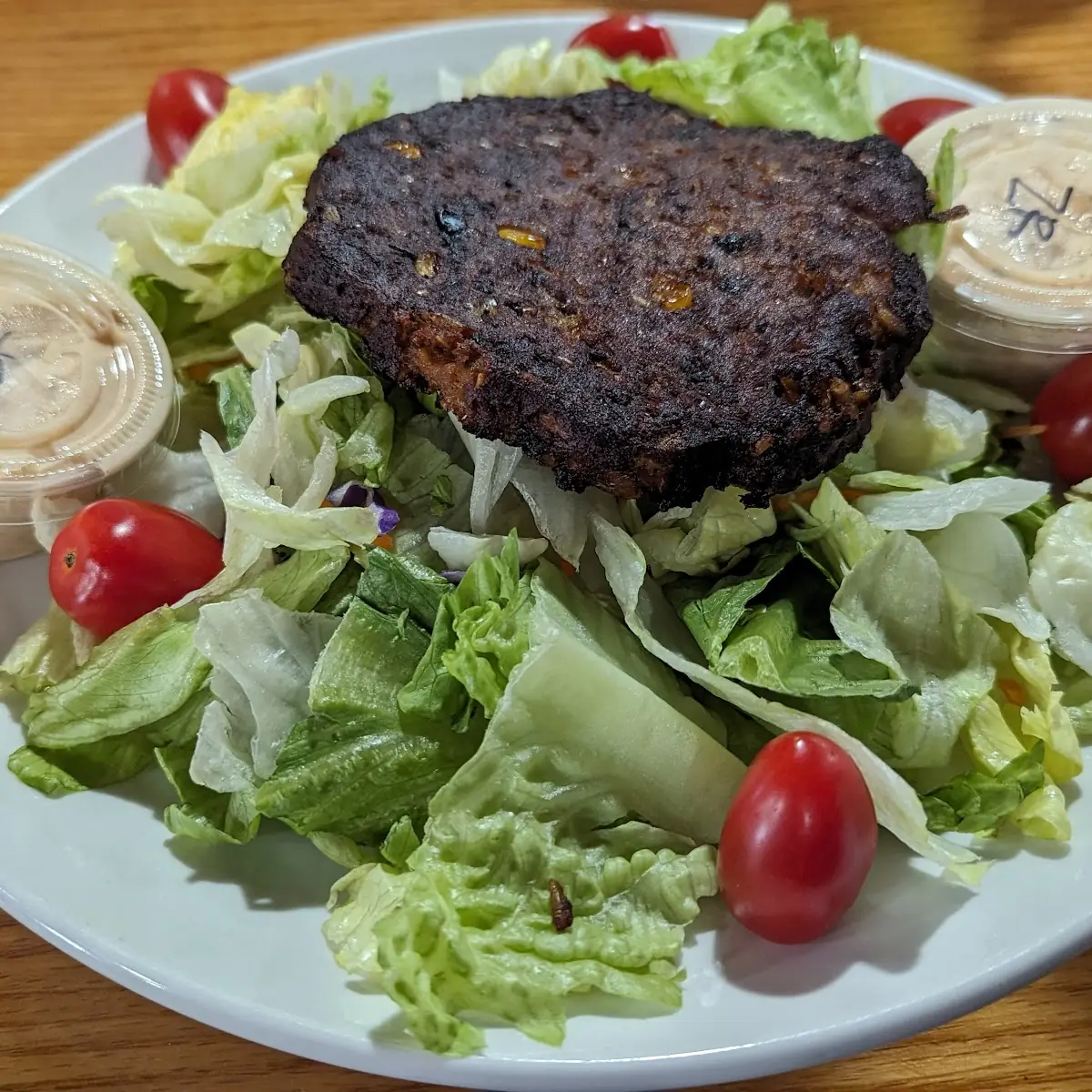 Chipotle Black Bean Burger Salad