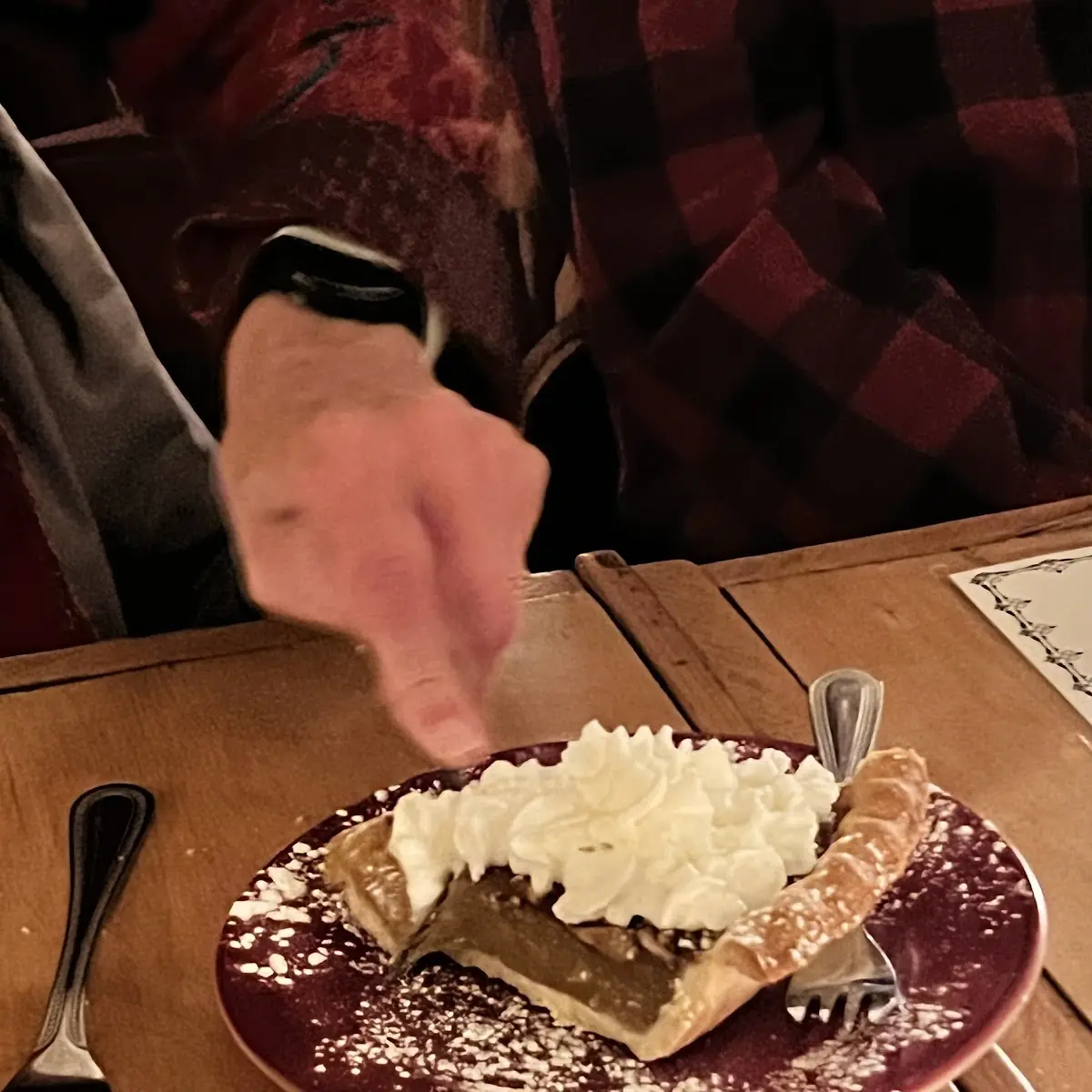 Pecan Pie with Whipped Cream