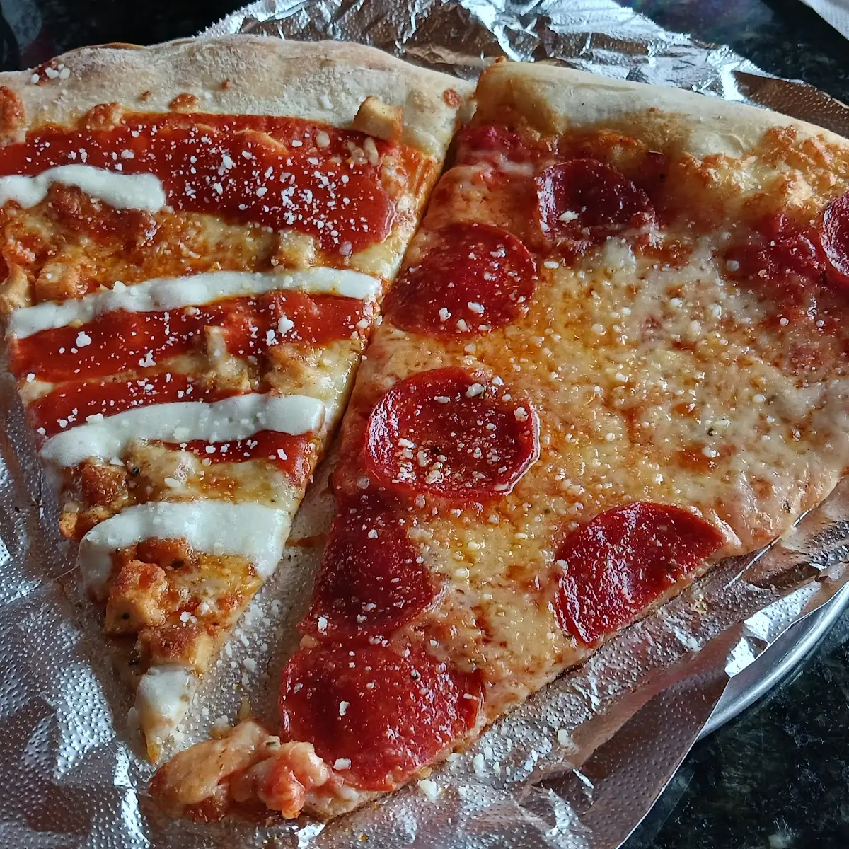 Buffalo Chicken Slice Pepperoni Pizza Slice