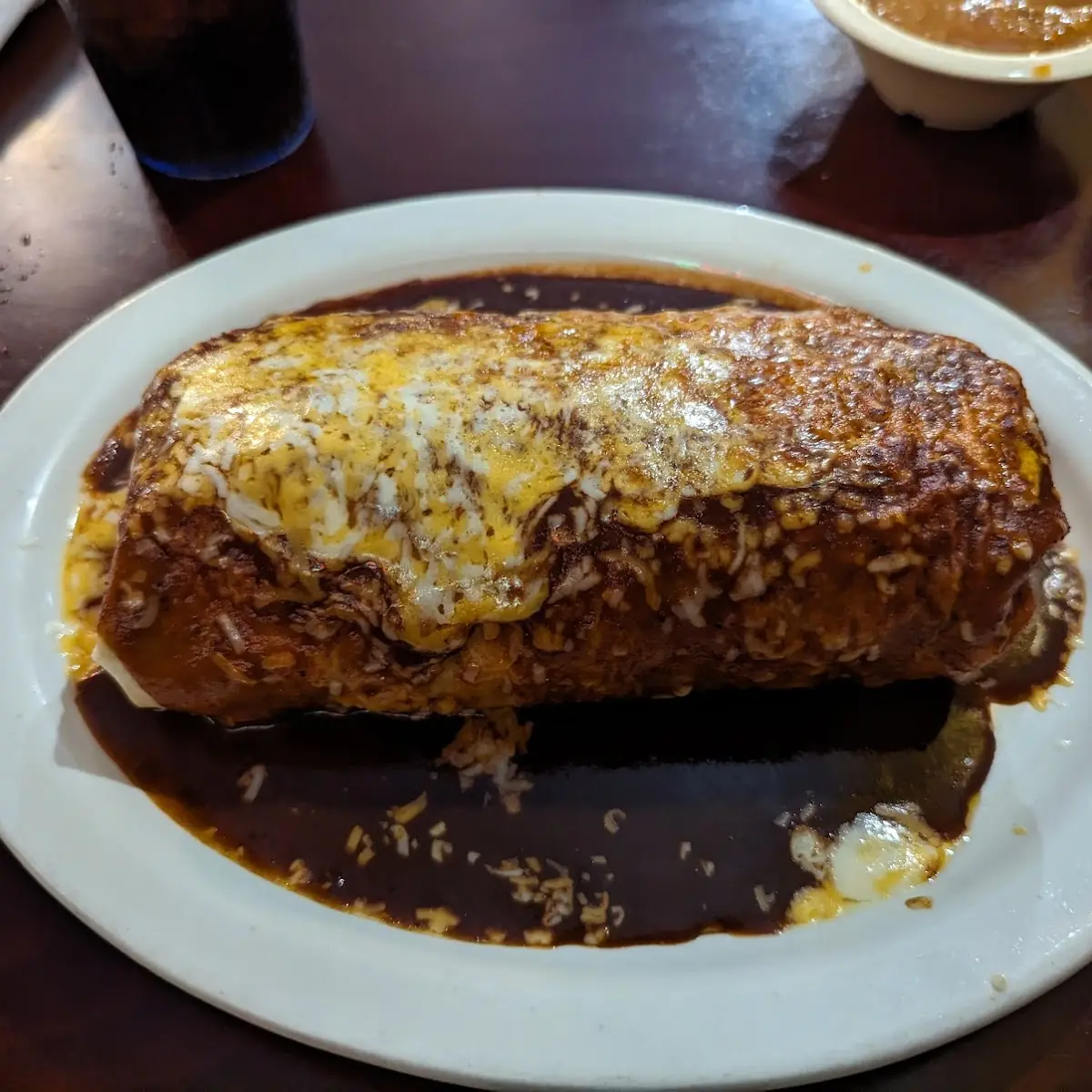 One Enchilada Chili Relleno & Beans