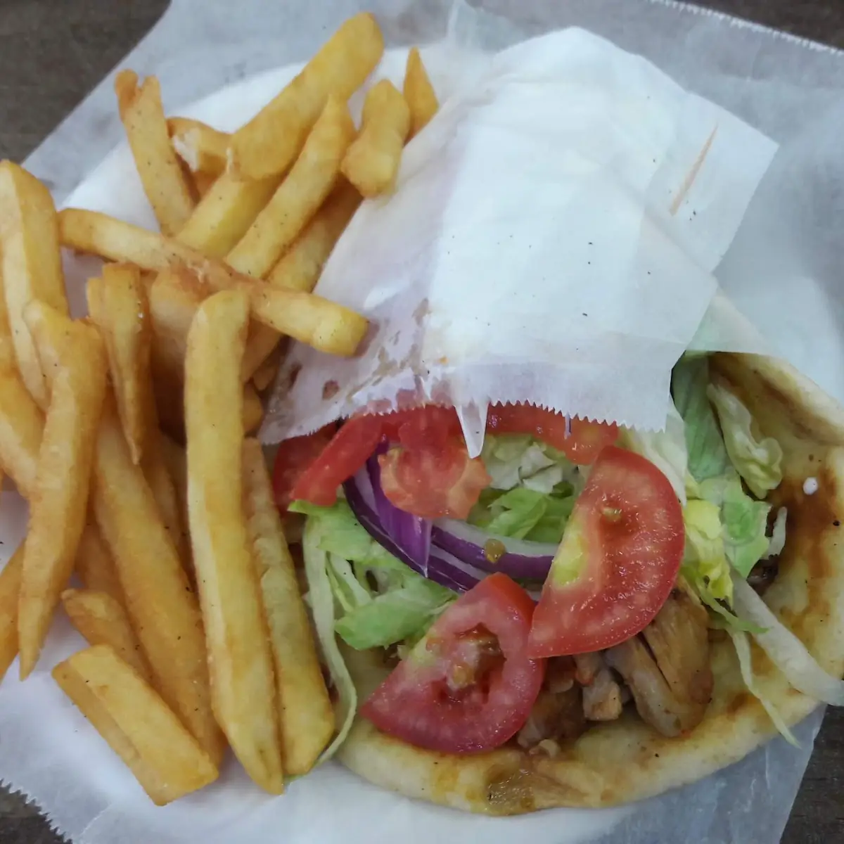Chicken Gyro wt Fries