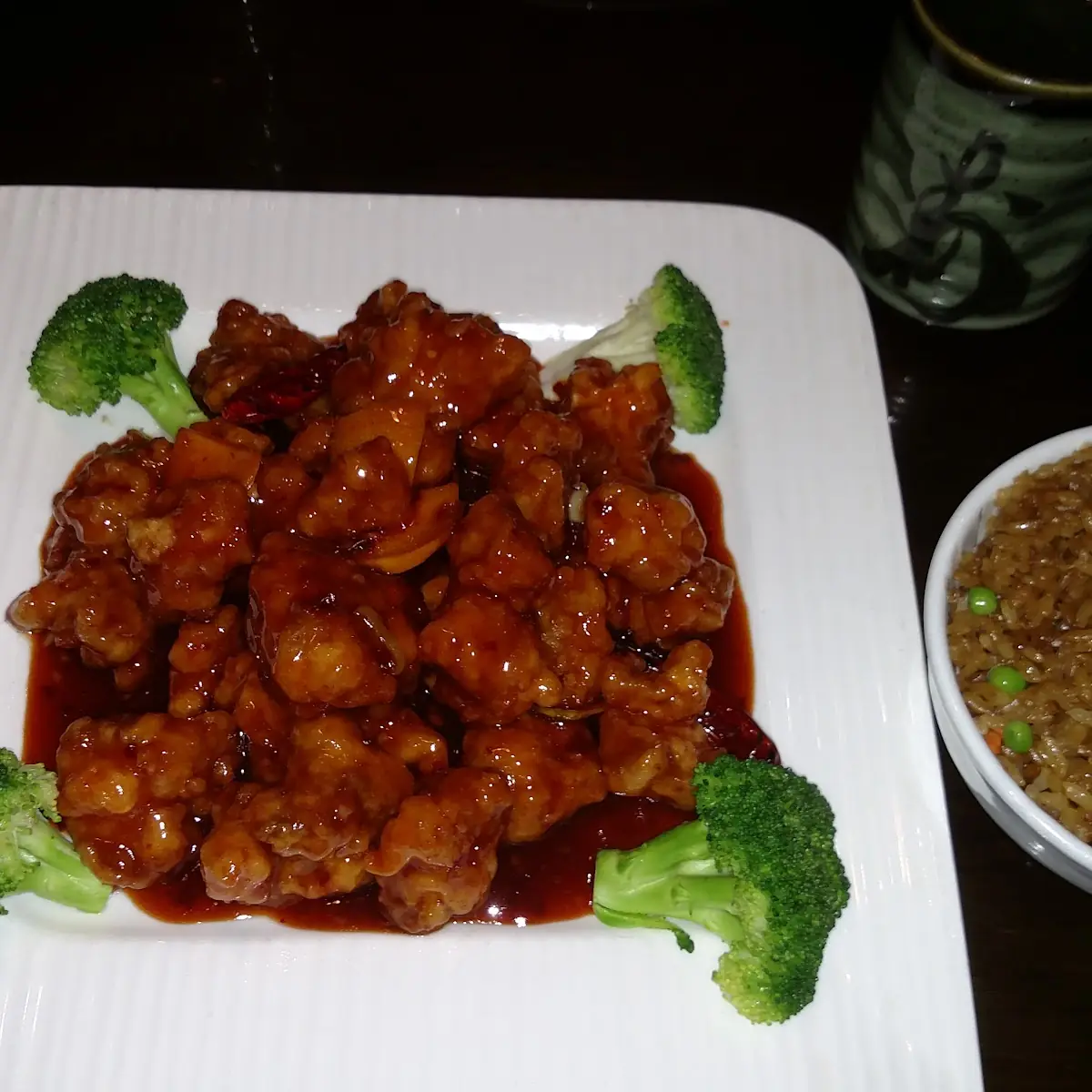 General TSO's Chicken with Fried Rice