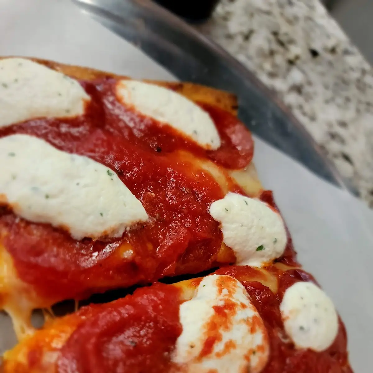 Sicilian Pizza 2 Slices with Mozzarella Added