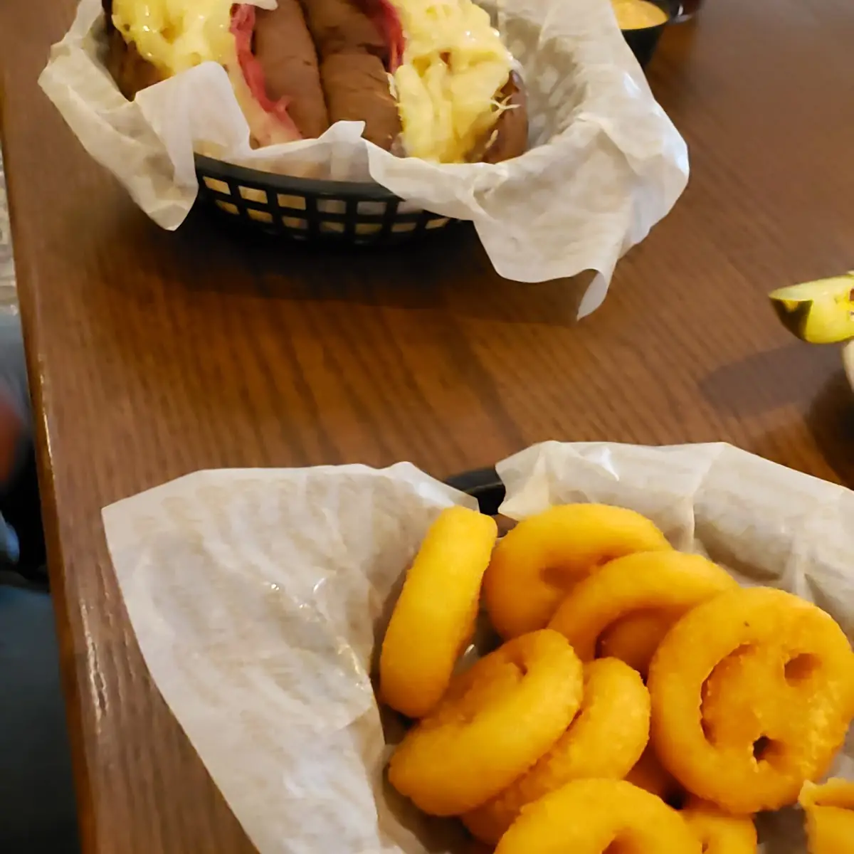 Reuben Sandwich and Smiley Fries