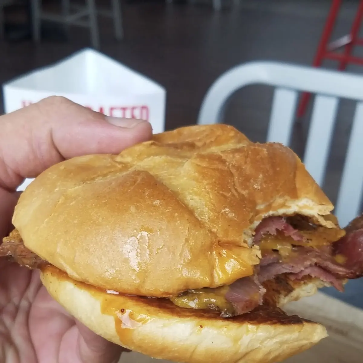 Roast Beef Sandwich with Cheddar Cheese