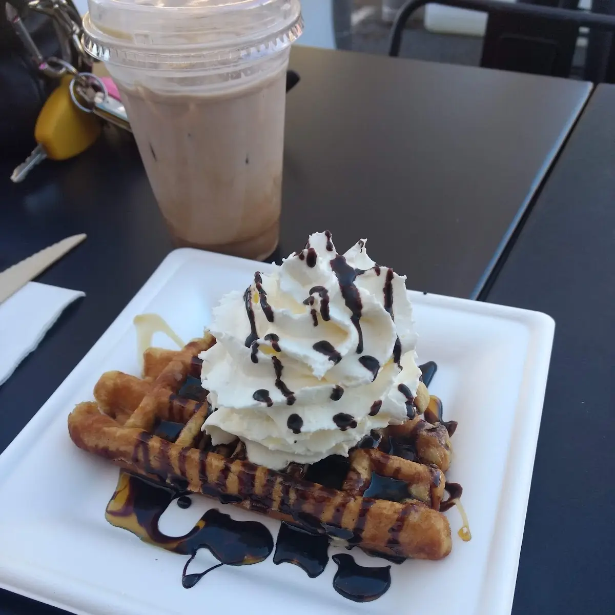The Boyd with Waffle Sundae