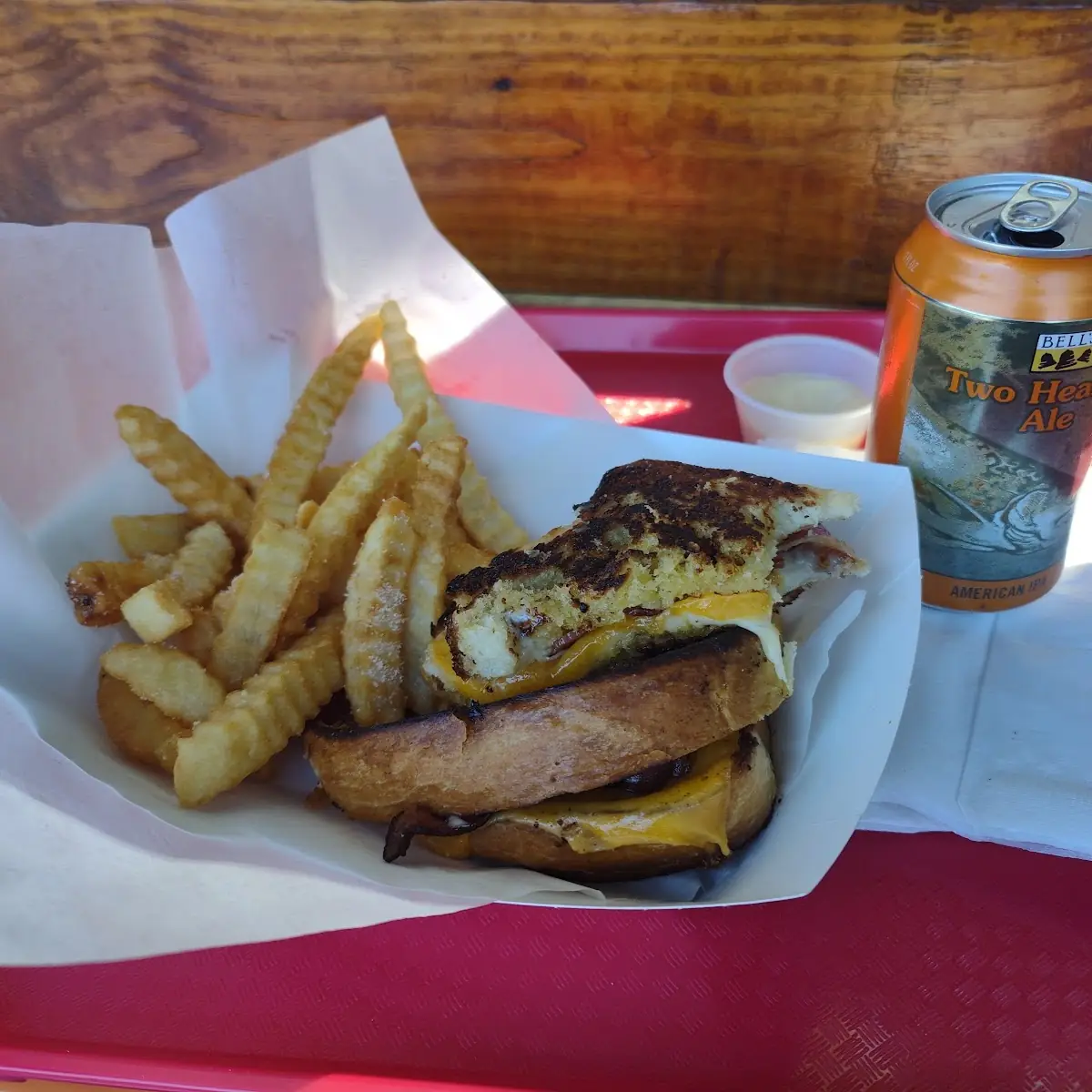 Ultimate Grilled Cheese and Fries