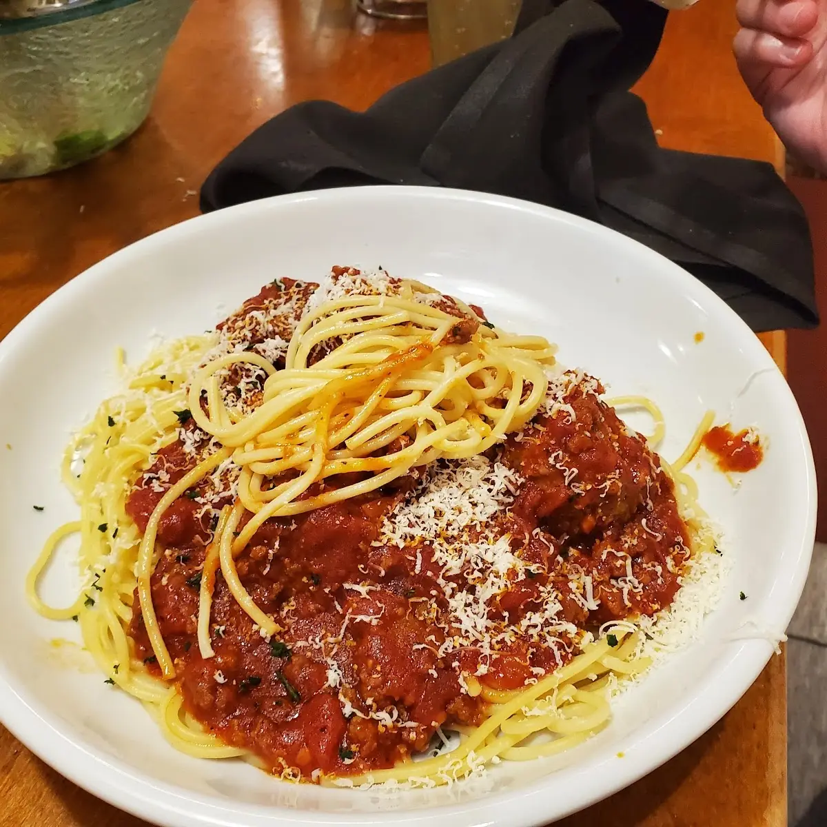 Meatballs and Spaghetti with Marinara Sauce