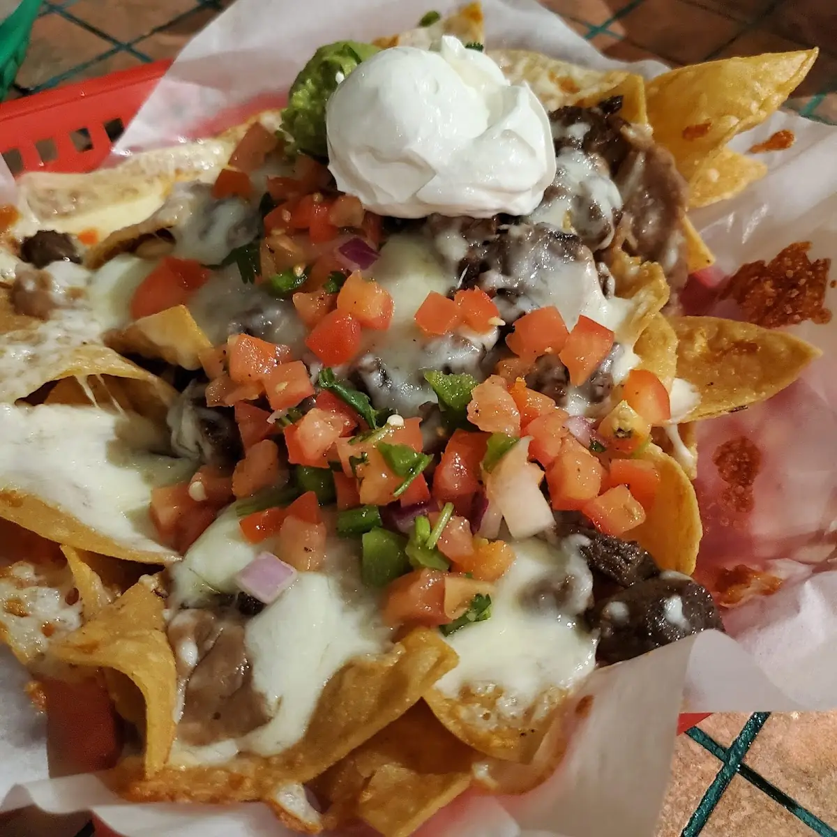 Happy Hour Nachos with Chorizo