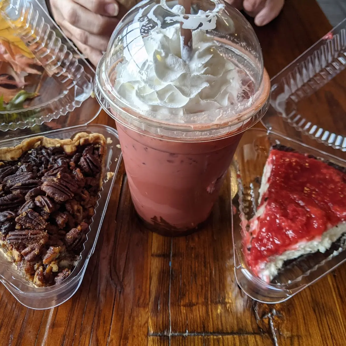 Vampire Coffee Pecan Pie Raspberry Cream Pie