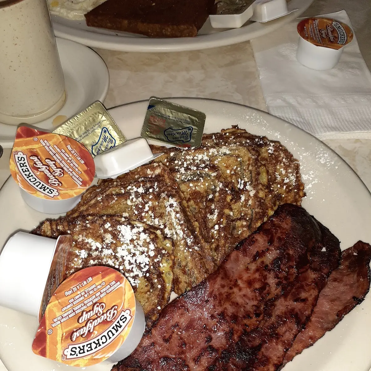 Raisin Bread French Toast & Turkey Bacon