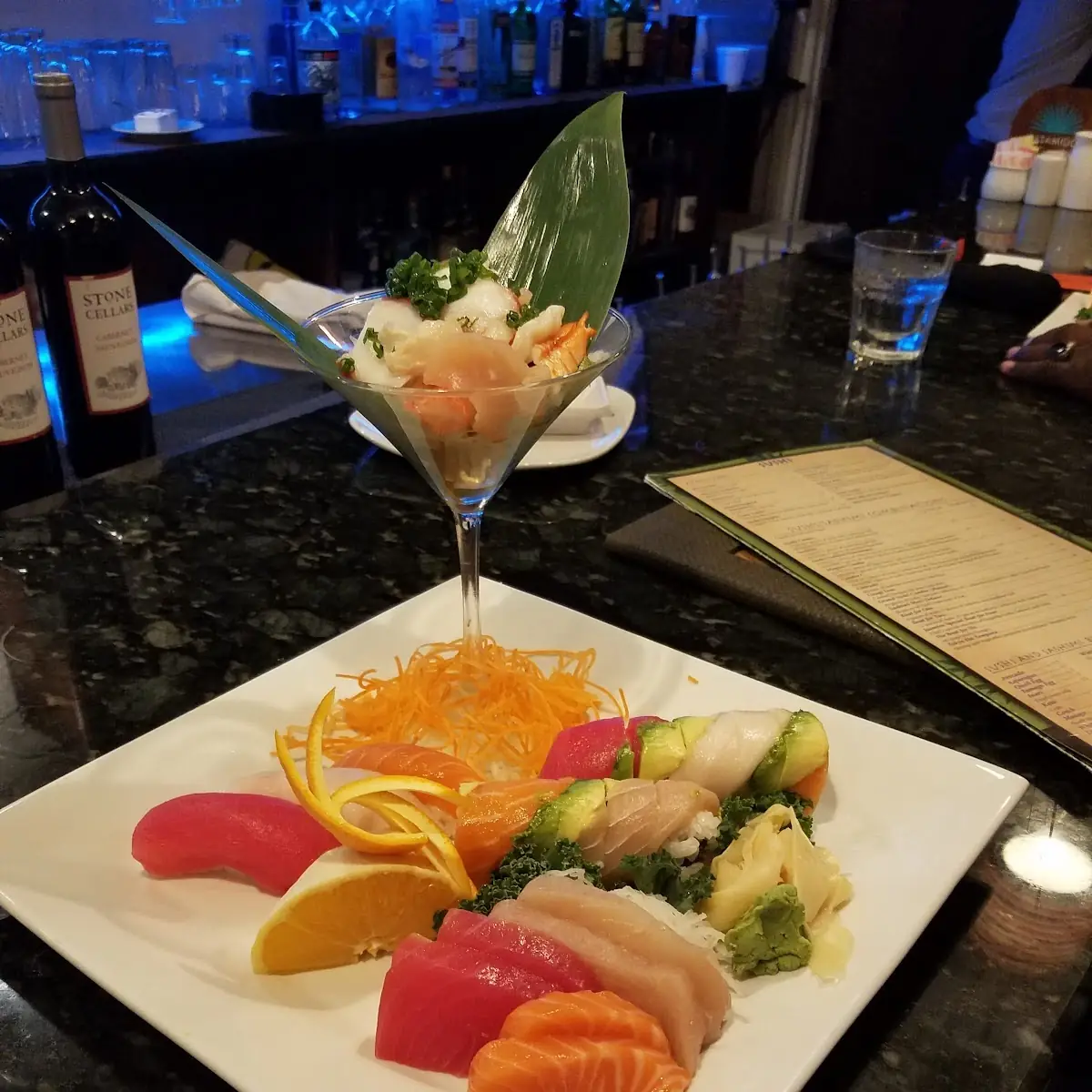 Sushi Sashimi Sunomono Dinner