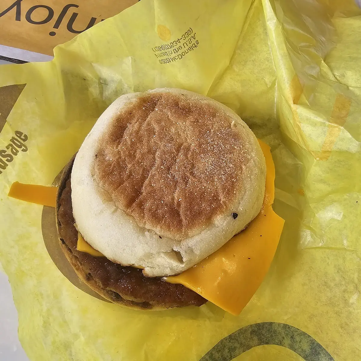 Sausage Cheese English Muffin
