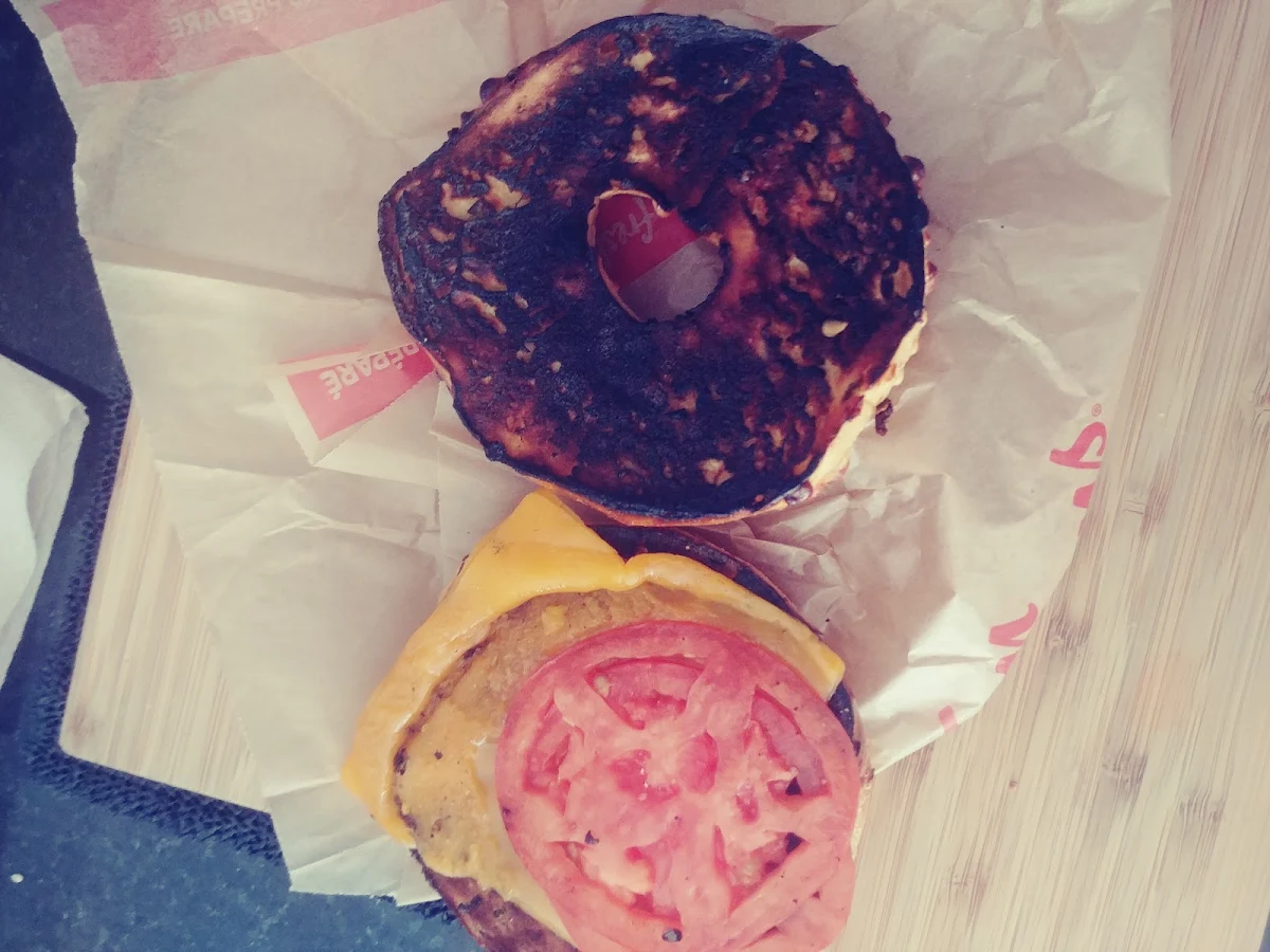 Double Toasted Bagel with Tomato and Cheese