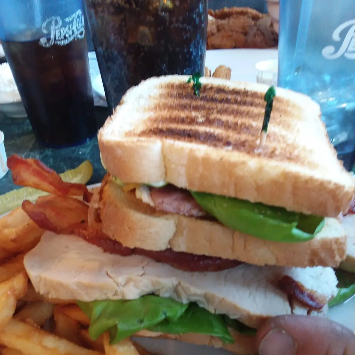 Turkey Bacon Club Sandwich