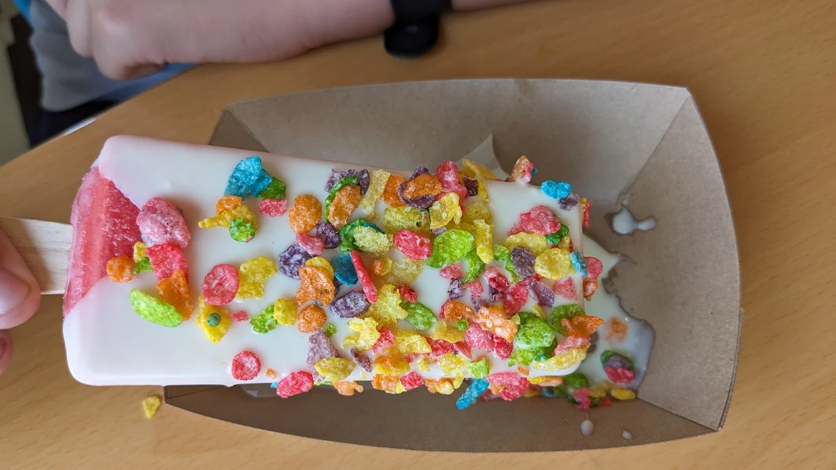 Cherry Jolly Rancher White Chocolate and Fruit Pebbles