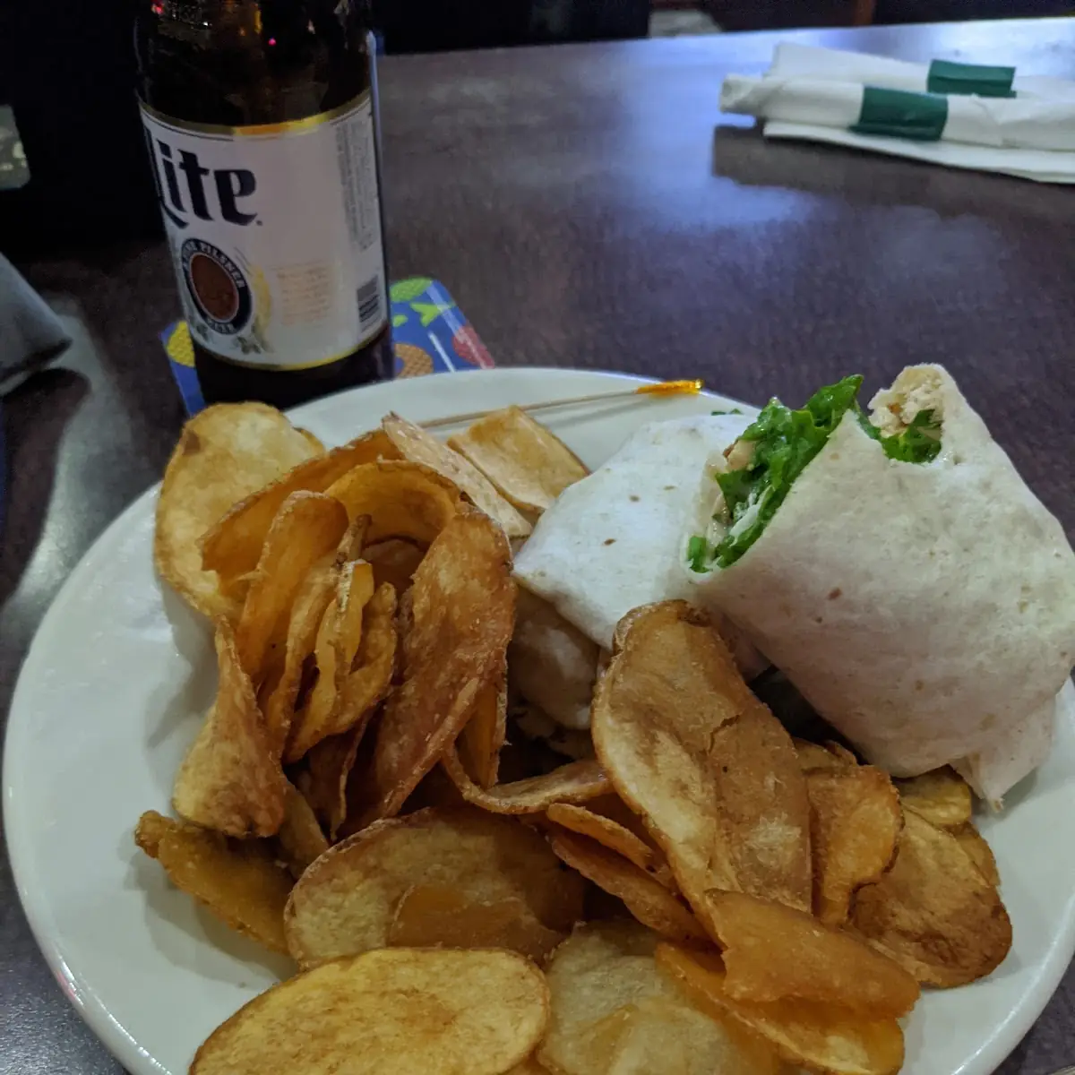 Ceaser Wrap w House Made Potato Chips