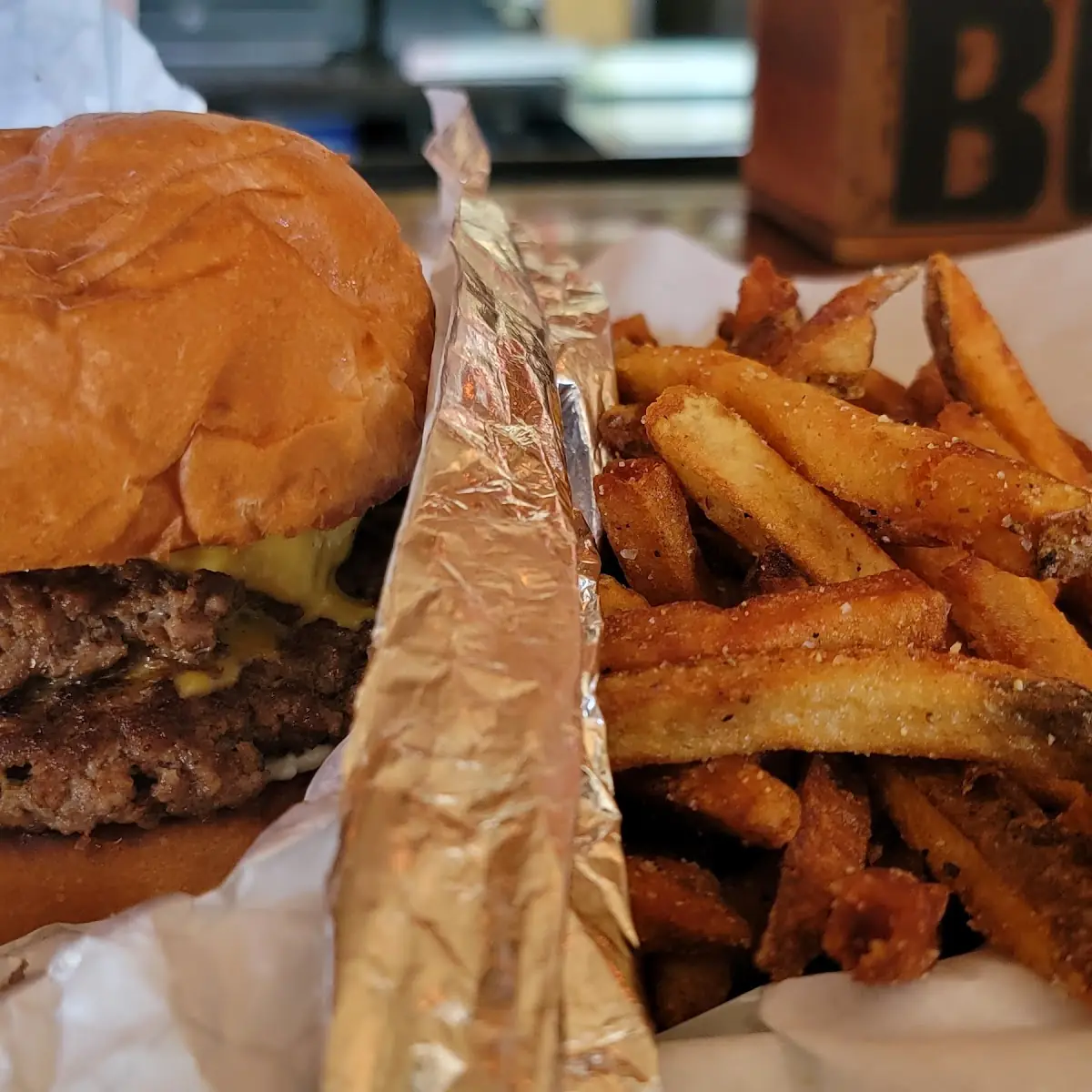 Double Smash Burger Side
