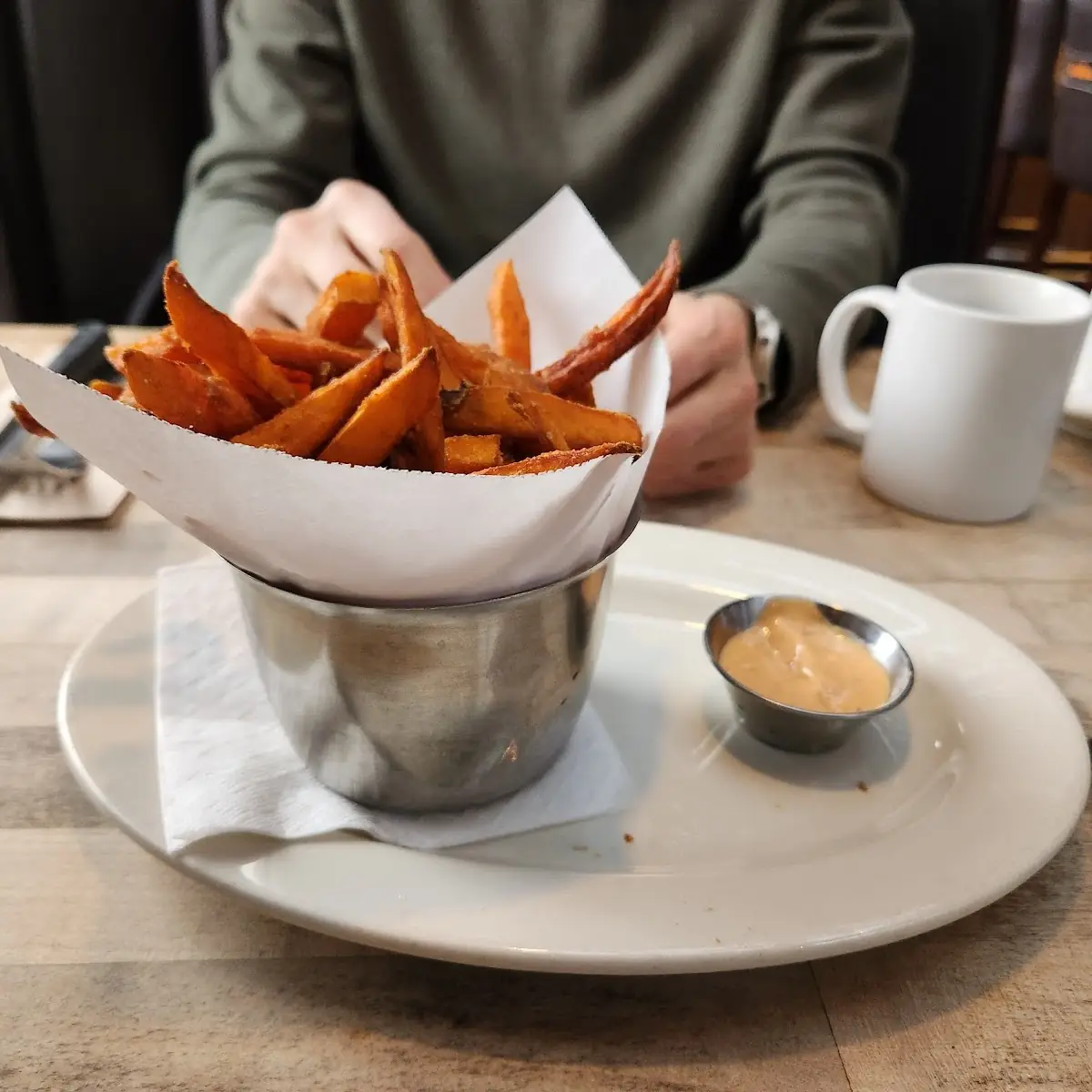 Yam Fries and Dipping Sauce