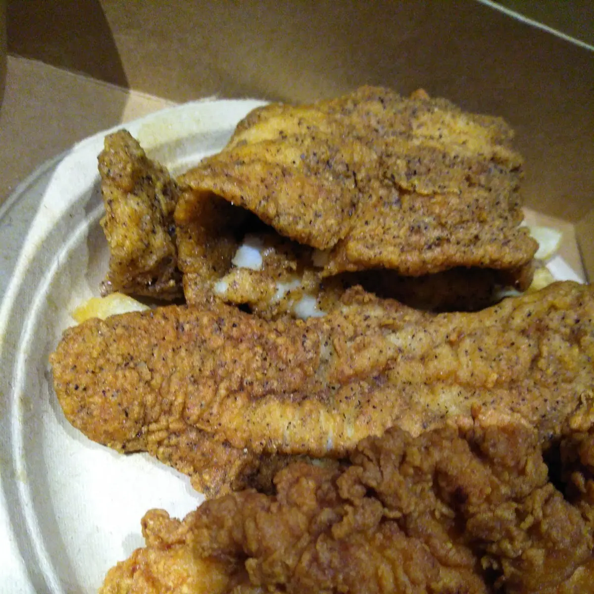 Fried Chicken and Catfish Fillets