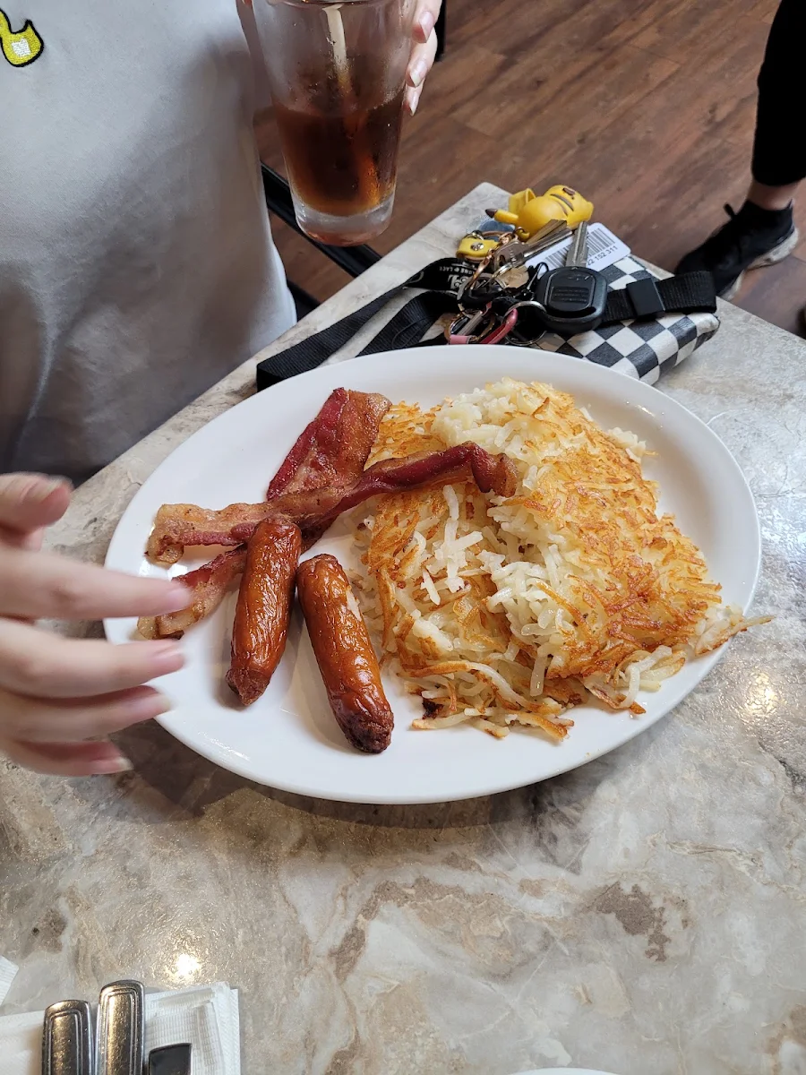 Hash Browns Bacon and Sausage