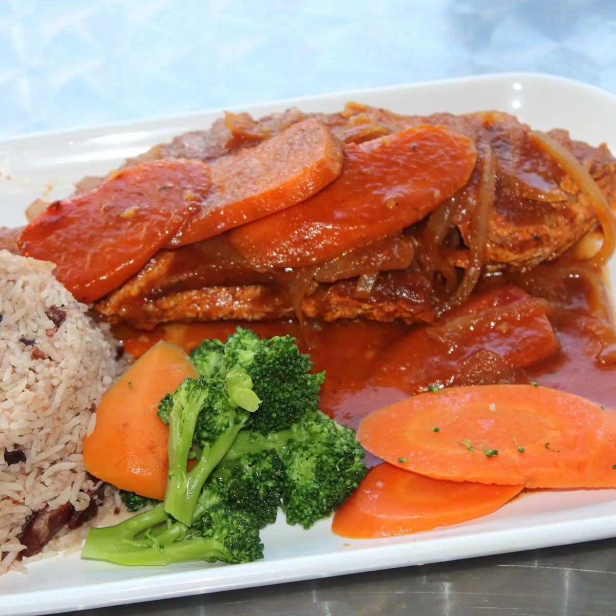 Brown Stew Snapper Fish