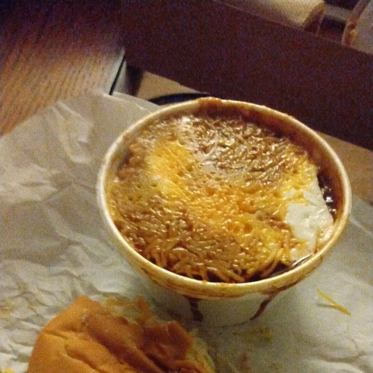 Refried Beans and a Bun Taco