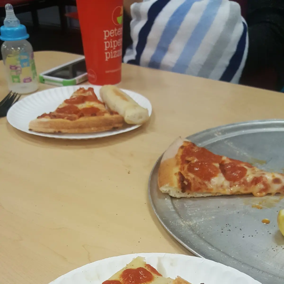 Pepperoni Pizza and Breadsticks