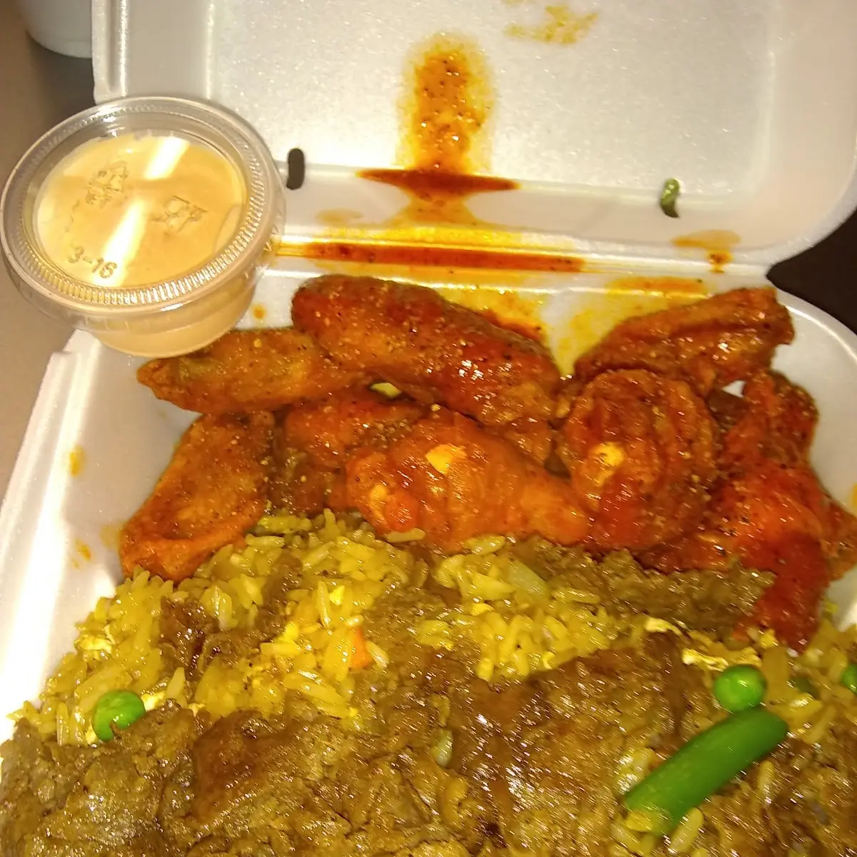 10 Piece with the Beef Fried Rice
