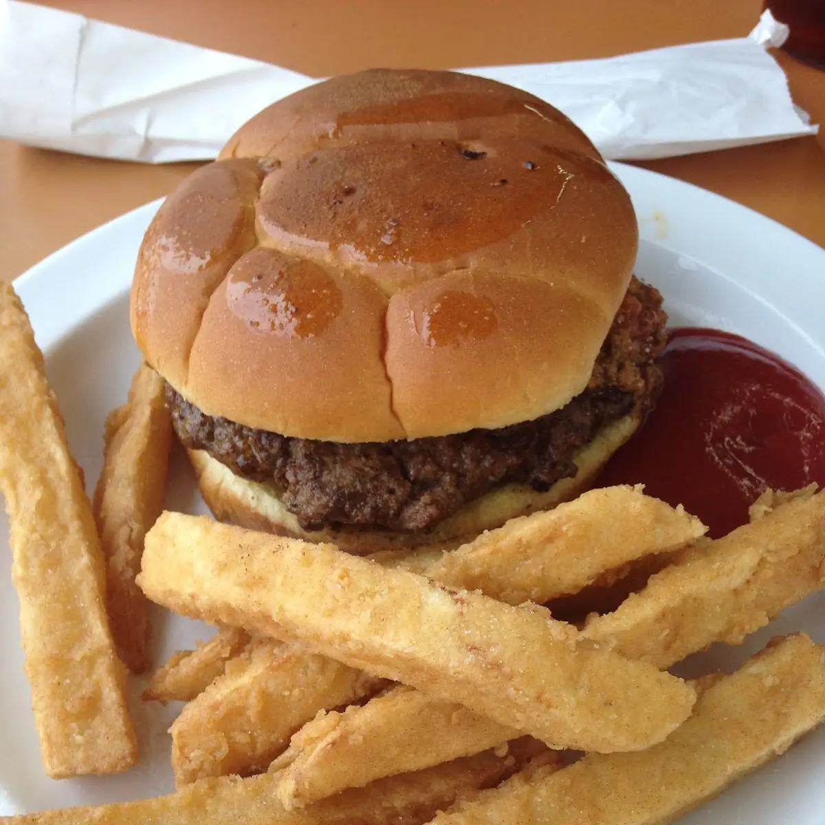 Original Burger and Battered Fries