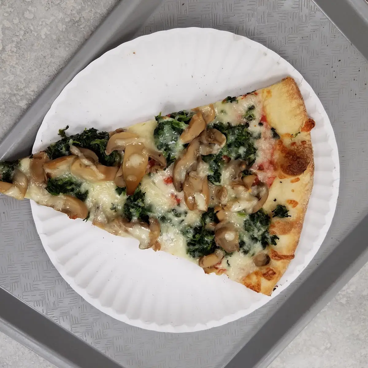 Mushroom Spinach Pizza