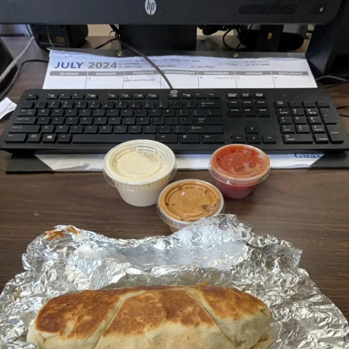 Beef Burrito with Queso