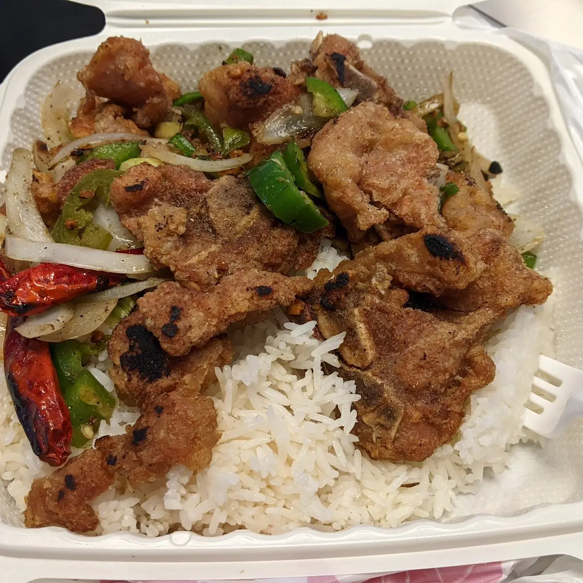 Salt and Pepper Pork Chops Lunch