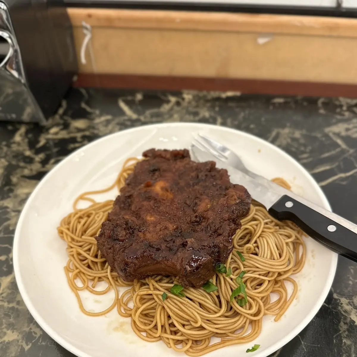Pork Chop and Noodle