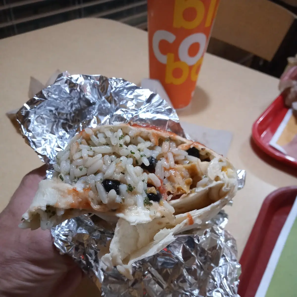 Super Chicken Burrito w Rice
